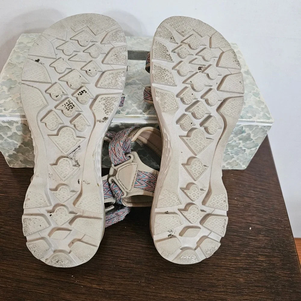 Skechers On-the-Go 600 Brilliancy Sandals Taupe Pink Multi 14644 Womens 10
